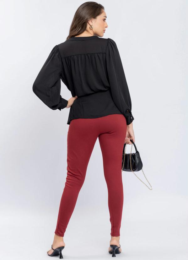 Preview - Calça Ponto Roma Vermelho 4