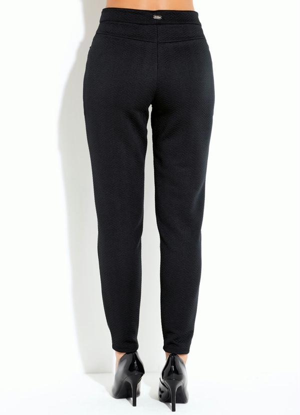 Quintess - Calça Quintess Preto com Bolsos 2