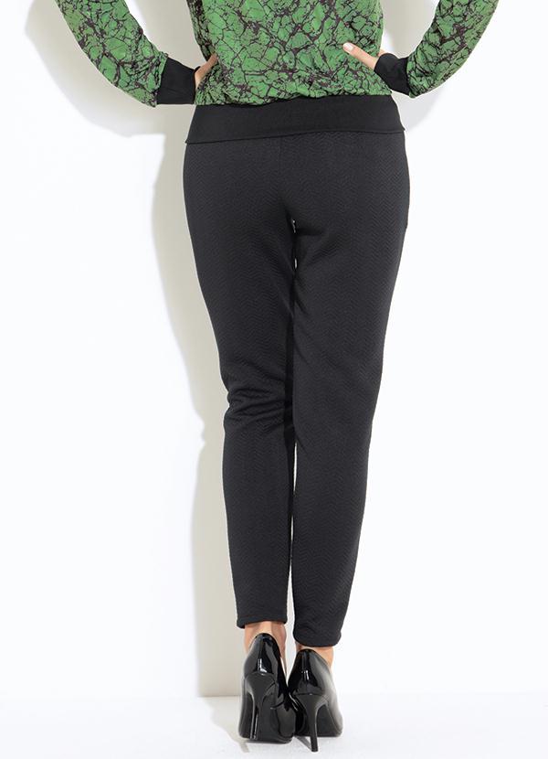 Quintess - Calça Quintess Preto com Bolsos 4