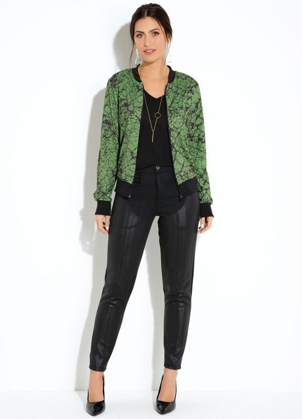 Quintess - Calça Quintess Preto com Bolsos 5