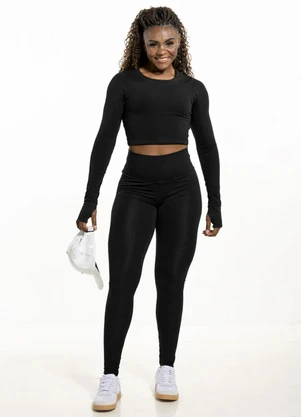 Cobertura - Legging com Bolso Traseiro Preto - COBERTURA