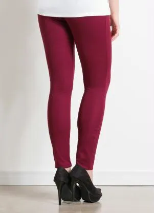 Moda Pop - Legging com Bolsos nas Costas Bordô - MODA POP