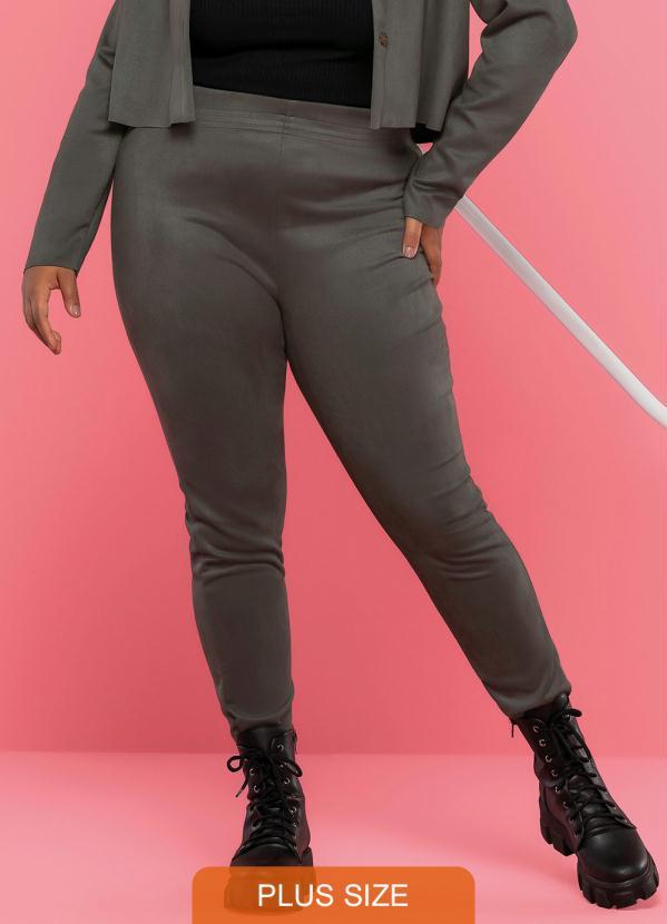 Maelle - Legging Feminina Adulto Cinza