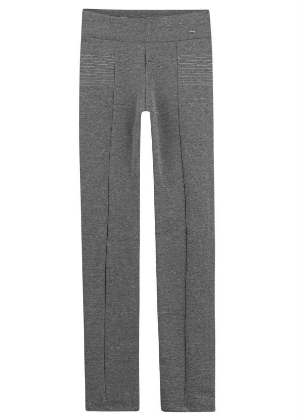 Marialícia - Legging Feminina Adulto Cinza