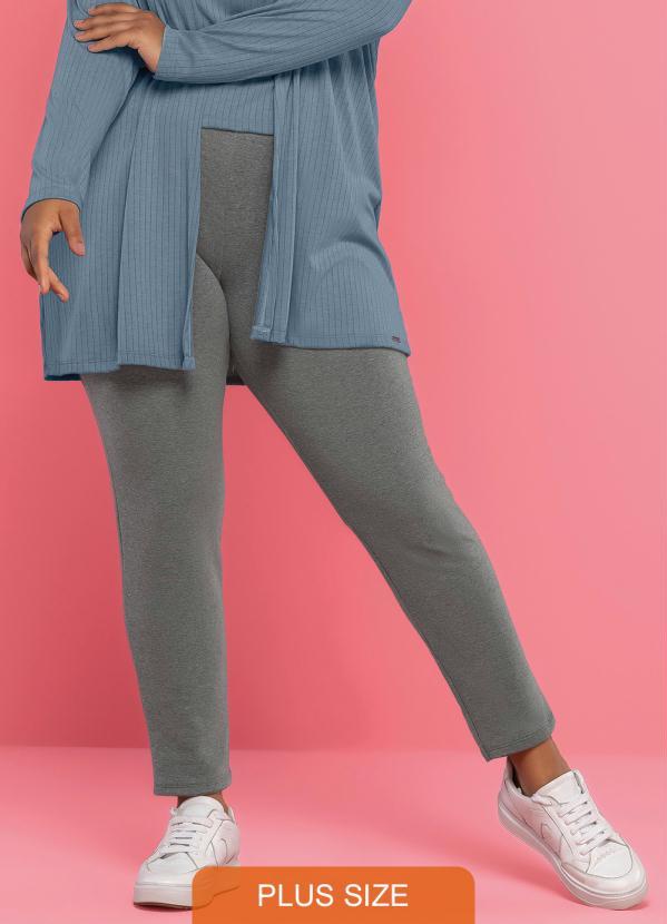 Maelle - Legging Feminina Adulto Cinza