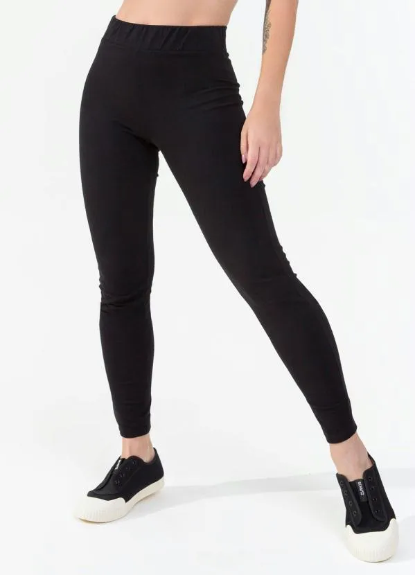 Rovitex - Legging Feminina Básica Cotton Preto