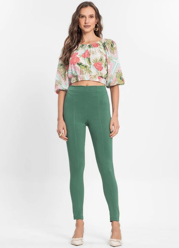 Endless - Legging Feminina em Bengaline Verde 3
