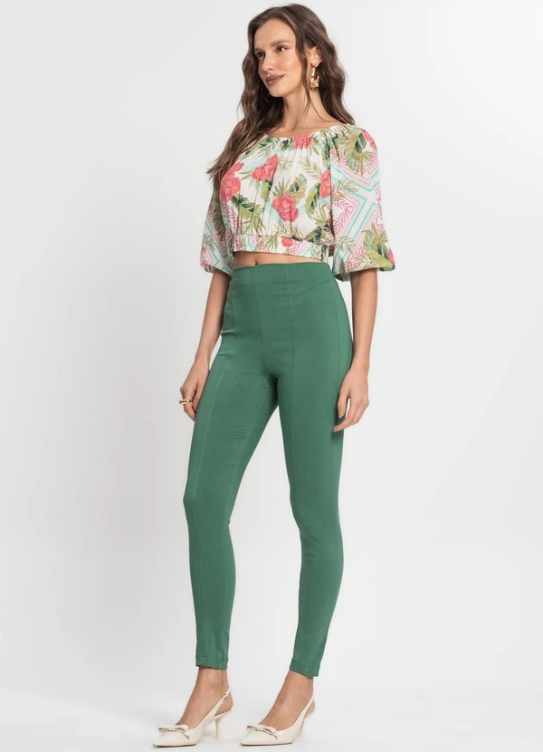 Endless - Legging Feminina em Bengaline Verde 5