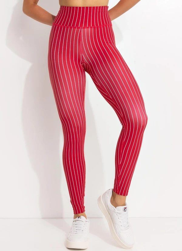 Fila - Legging Feminina Future Sports Flow Vermelho 1