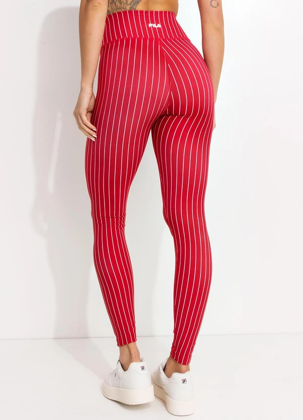 Fila - Legging Feminina Future Sports Flow Vermelho 2