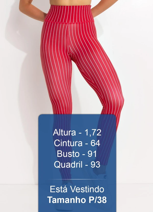 Fila - Legging Feminina Future Sports Flow Vermelho 5