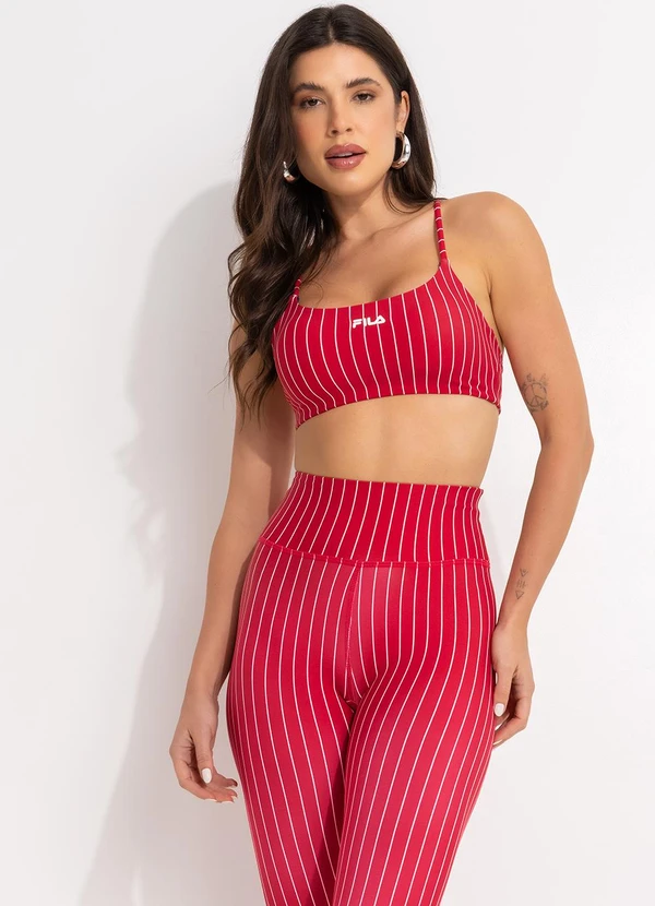 Fila - Legging Feminina Future Sports Flow Vermelho 7