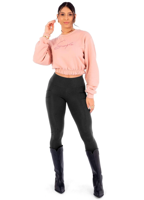 Cobertura - Legging Feminina Suplex Power Feminino Cinza 2