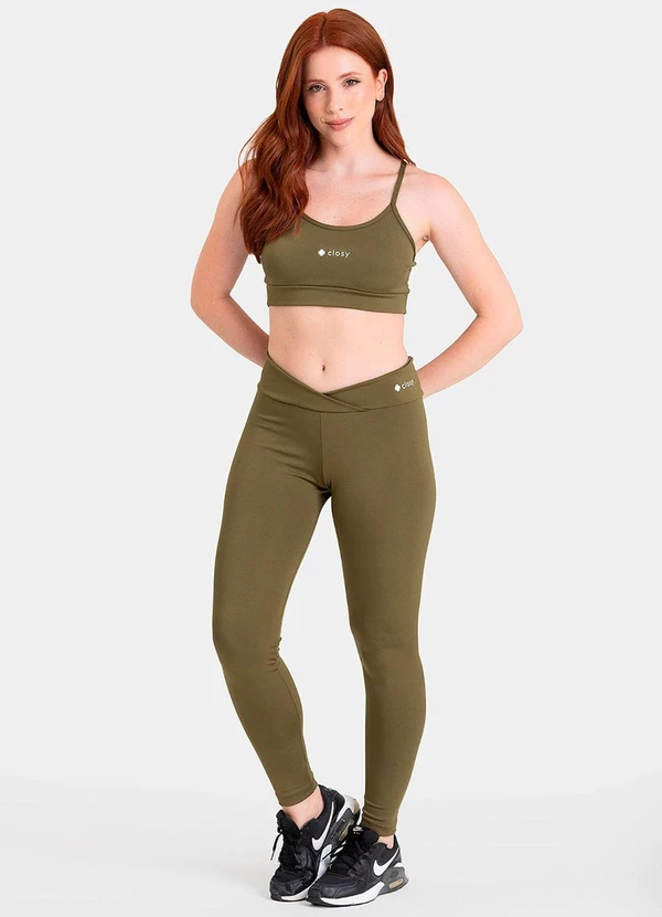 Closy - Legging Fitness Energy Verde Escuro 3