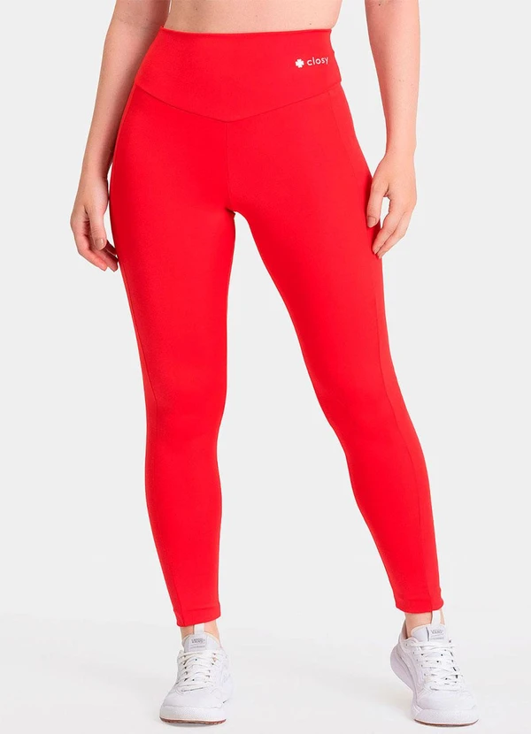 Closy - Legging Fitness Essential Vermelho