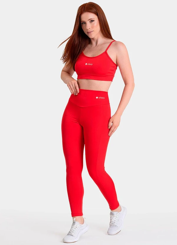 Closy - Legging Fitness Essential Vermelho 3