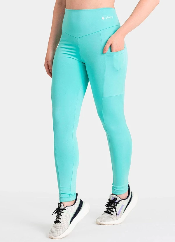 Closy - Legging Fitness Rise Acqua