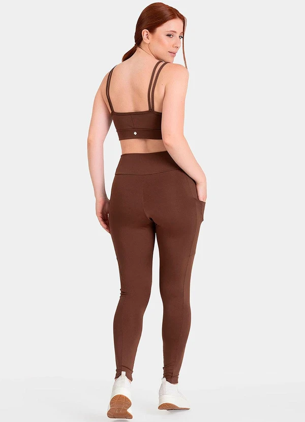 Closy - Legging Fitness Rise Marrom 4