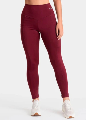 Closy - Legging Fitness Rise Rubro - CLOSY