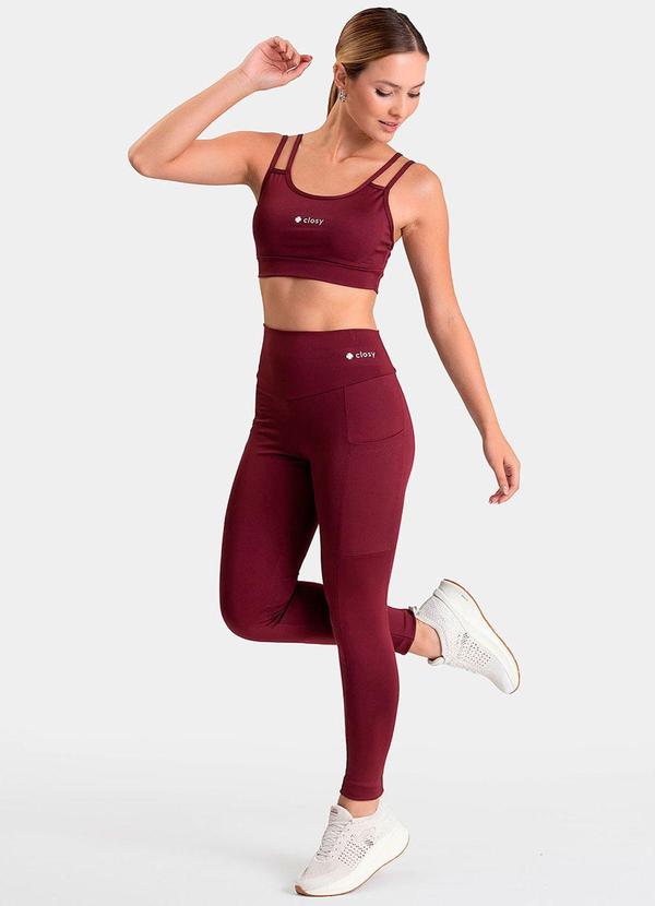 Closy - Legging Fitness Rise Rubro 3