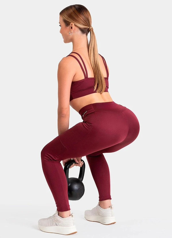 Closy - Legging Fitness Rise Rubro 4