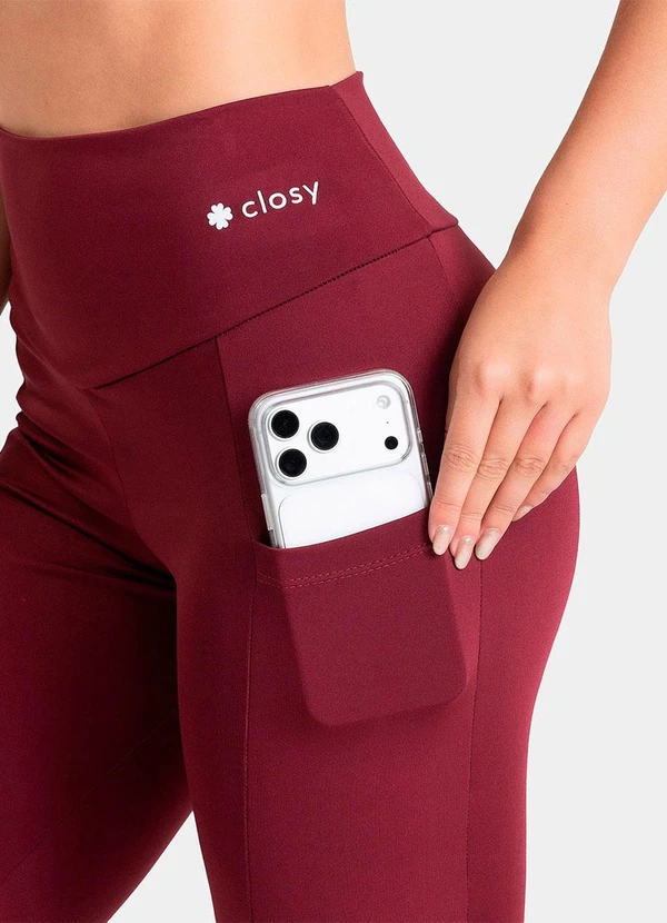Closy - Legging Fitness Rise Rubro 5