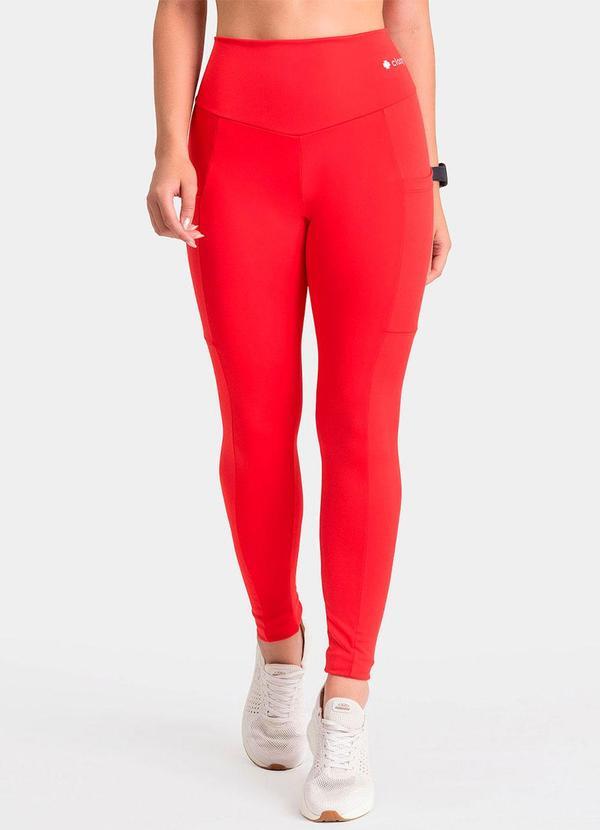 Closy - Legging Fitness Rise Vermelho
