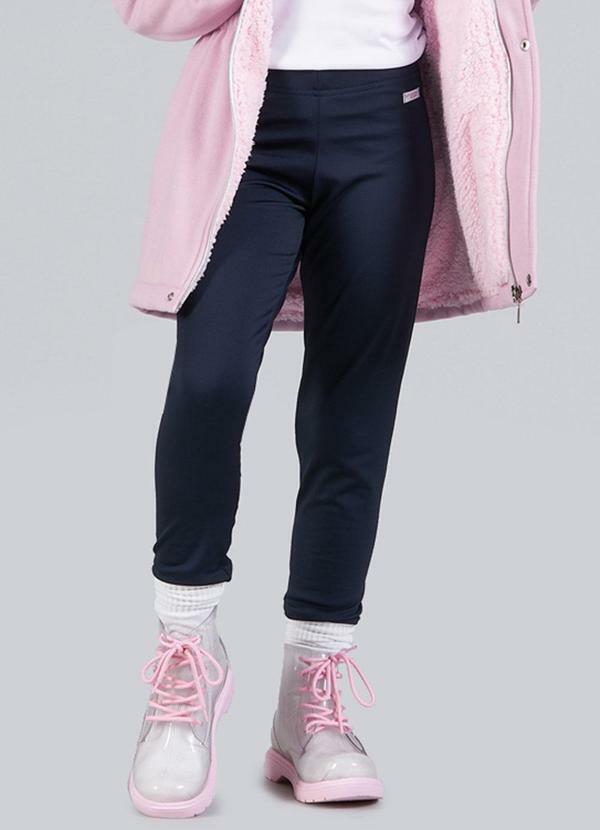Soft Bonni - Legging Infantil Menina Thermo Azul