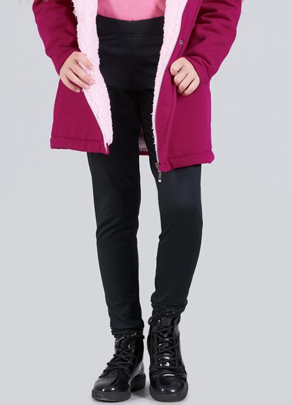 Soft Bonni - Legging Infantil Menina Thermo Preto