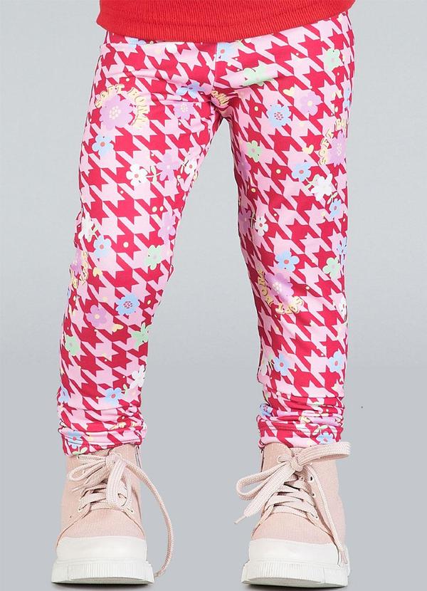 Soft Bonni - Legging Infantil Menina Thermo Rosa