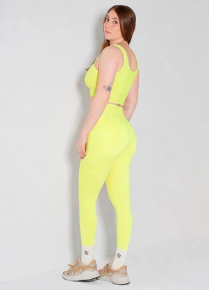 Hay Fit - Legging Joice Amarelo Flauta - HAY FIT