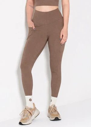 Hay Fit - Legging Joice Marrom Avelã - HAY FIT