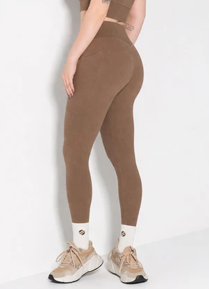Hay Fit - Legging Joice Marrom Avelã - HAY FIT