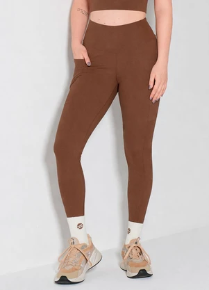 Hay Fit - Legging Joice Marrom Cafe Torrado - HAY FIT