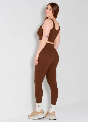 Hay Fit - Legging Joice Marrom Cafe Torrado - HAY FIT