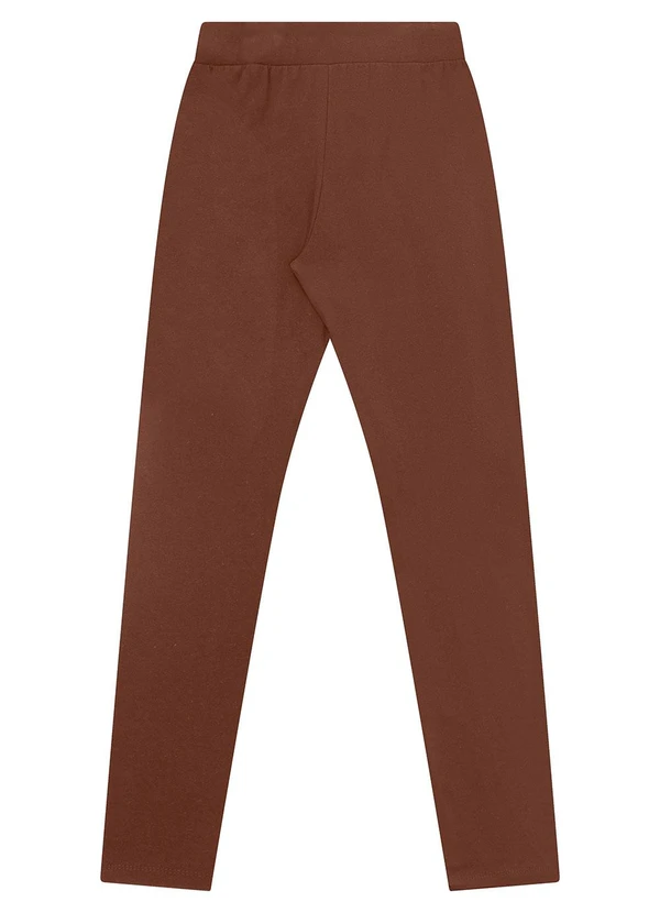 Rovitex - Legging Molecotton Felpada Básica Marrom