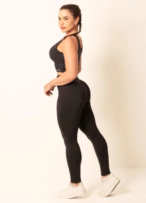 Janfer - Legging Nice Poliamida Preto - JANFER