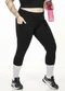 Cobertura - Legging Plus Size com Bolsos Preto - variação: Preto