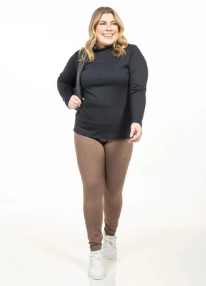 Cobertura - Legging Plus Size Marrom - COBERTURA