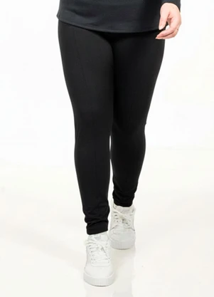Cobertura - Legging Plus Size Preto - COBERTURA