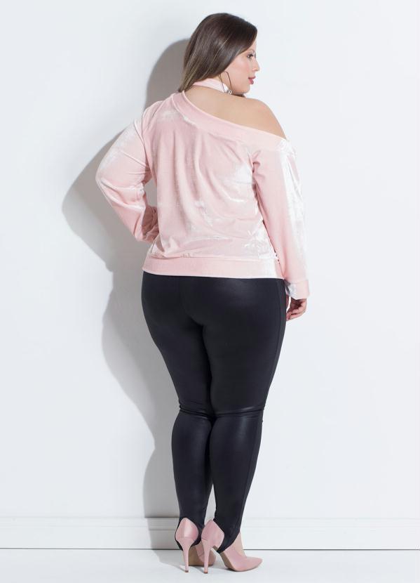 Quintess - Legging Preta Fuseau em Cirrê 12