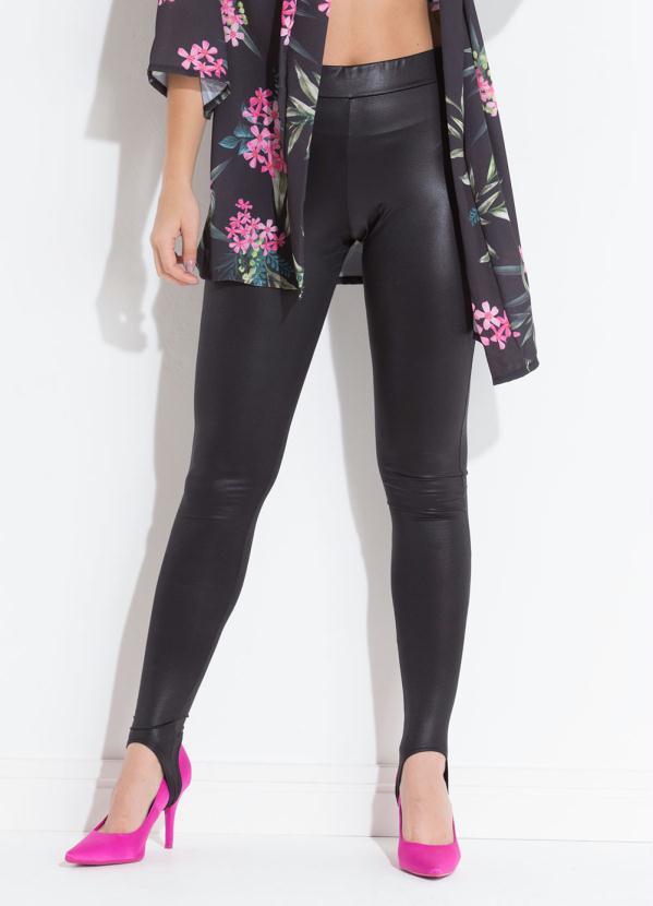 Quintess - Legging Preta Fuseau em Cirrê 5