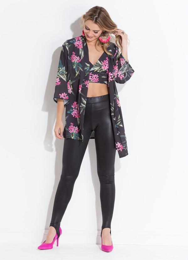 Quintess - Legging Preta Fuseau em Cirrê 7