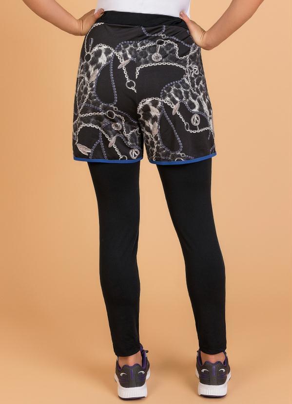 Outlet - Shorts Legging Fitnnes Moda Evangélica Correntes 2