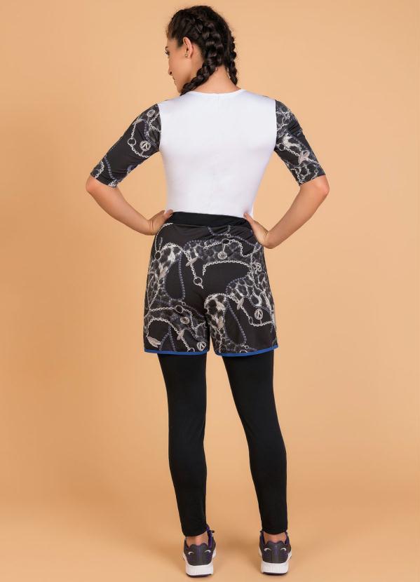 Outlet - Shorts Legging Fitnnes Moda Evangélica Correntes 4