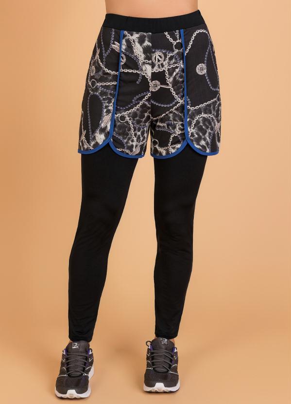 Outlet - Shorts Legging Fitnnes Moda Evangélica Correntes 5