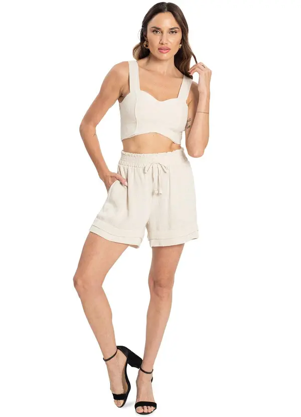 Endless - Blusa Linho Feminina Bege 3