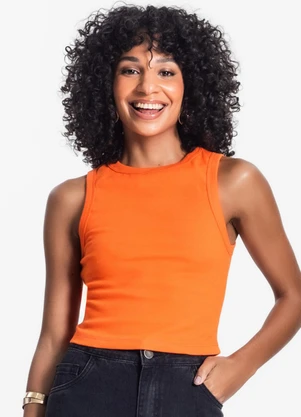Rovitex - Blusa Ribana Feminina Laranja - ROVITEX
