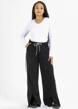 Soft Bonni - Calça Adulto em  Moletinho Preto - SOFT BONNI