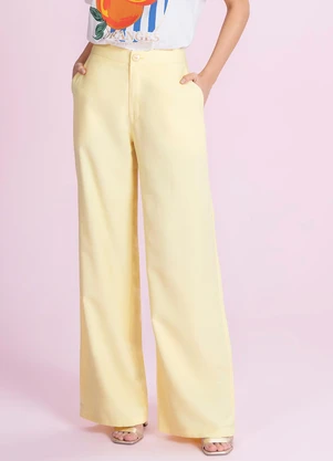 Angel - Calça Alfaiataria Amarelo - ANGEL